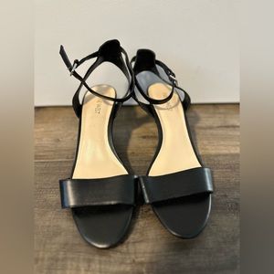 Nine West black heels shoes size 8 1/2